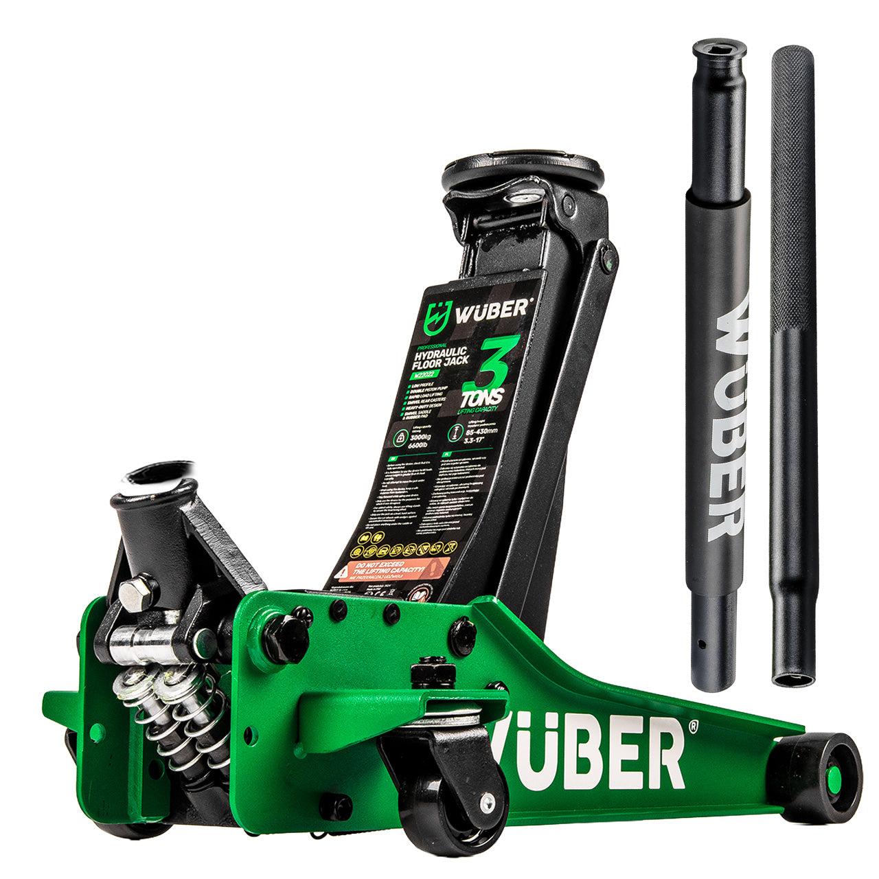 Cric hidraulic WUBER cu profil jos, 3 t, 85-430 mm